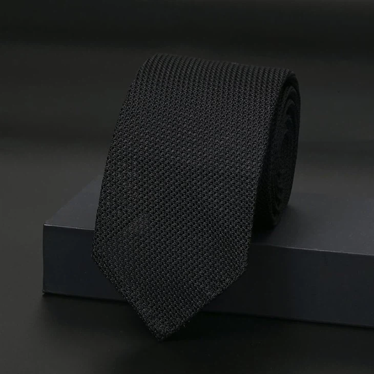 Black Grenadine Tie