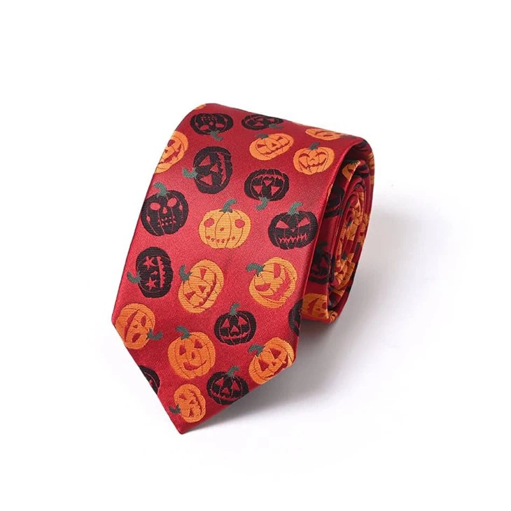 Orange Halloween Tie