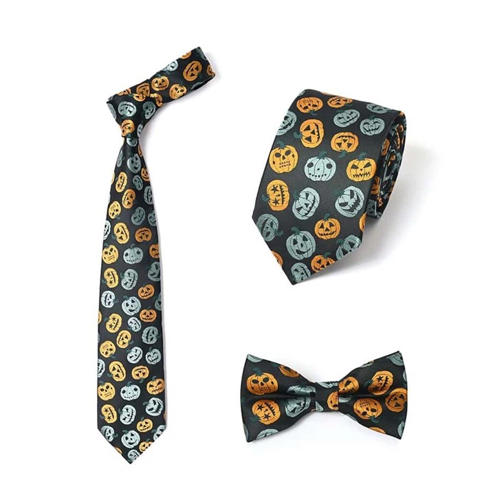Orange Halloween Tie
